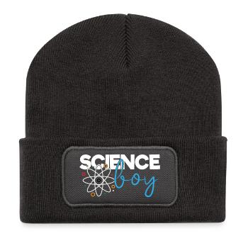 Science Boy - Recycelte Patch Beanie - Dunkelgrau - Vorne