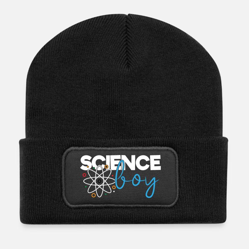 Science Boy - Recycelte Patch Beanie - Schwarz