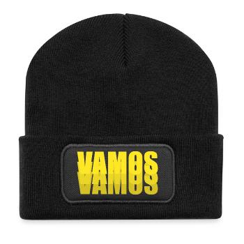 VAMOS - Recycelte Patch Beanie - Schwarz - Vorne