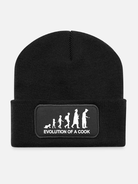 Entwicklung eines Kochs - Recycelte Patch Beanie - Schwarz
