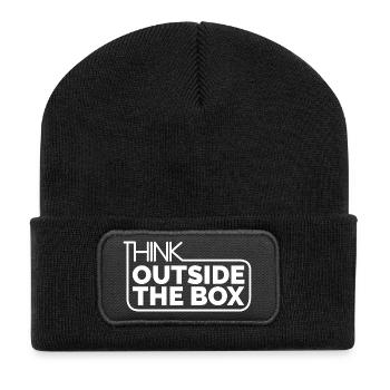Sortir des sentiers battus Dictons cool Motivation Créatif - Beanie recyclé à patch - noir - Devant