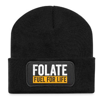 Folate Fuel For Life Power Source - Recycled Patch Beanie - black - Front
