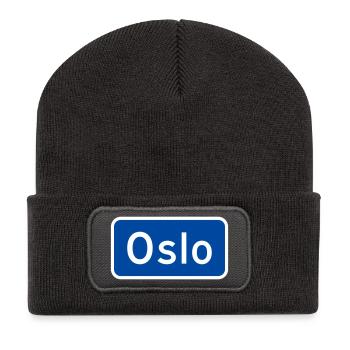 Oslo - Recycelte Patch Beanie - Dunkelgrau - Vorne
