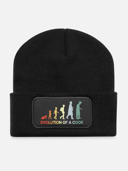 Evolution Of A Cook - Recycelte Patch Beanie - Schwarz