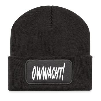Owwacht! - Recycelte Patch Beanie - Dunkelgrau - Vorne