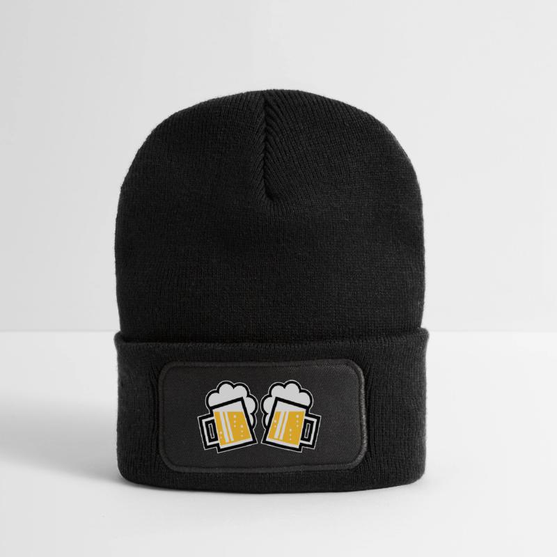 2 chopes à bière bavaroise Prosten (chopes à bière / 3C) Beanie recyclé à patch