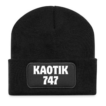 Frieden, Frankreich, ich liebe Frankreich - Recycelte Patch Beanie - Schwarz - Vorne