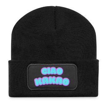 Cheeky graffiti design with pastel colors - Recycled Patch Beanie - black - Front