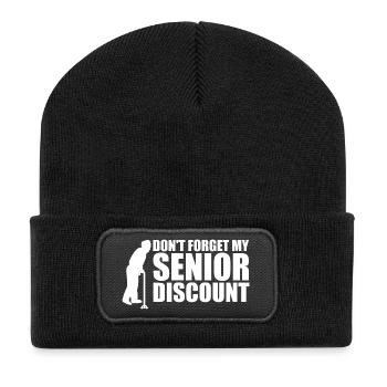 N’oubliez pas ma réduction senior Older S - Beanie recyclé à patch - noir - Devant