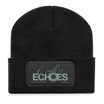Synthesizer Modular Addicted Endless Echoes - Recycled Patch Beanie - black - Front