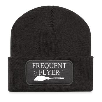 sorcière de grand voyageur - Beanie recyclé à patch - charbon - Devant