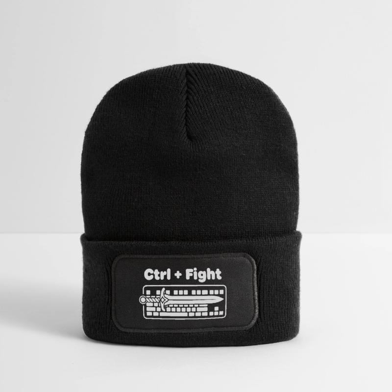 Ctrl Combat épée sur clavier Beanie recyclé à patch