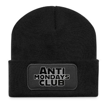 Anti-Mondays Club - 3D Statement - Recycled Patch Beanie - black - Front