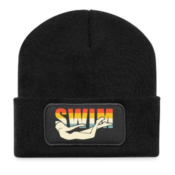 Natation Sports nautiques Float Gifts - Beanie recyclé à patch - noir - Devant