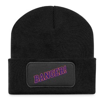 Banger ! - Humour viral de la culture Internet - Beanie recyclé à patch - noir - Devant