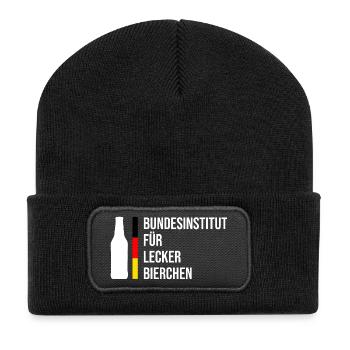 Federal Institute for Delicious Beers - Recycled Patch Beanie - black - Front