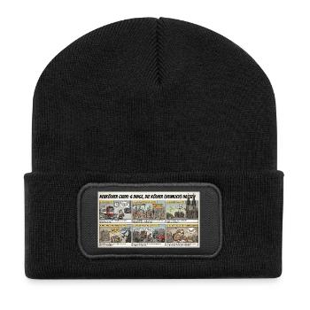 Kölner Guide: 6 Dinge Die Kölner nicht mögen - Recycelte Patch Beanie - Schwarz - Vorne