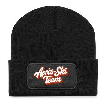 L’équipe de ski APRrès - Beanie recyclé à patch - noir - Devant