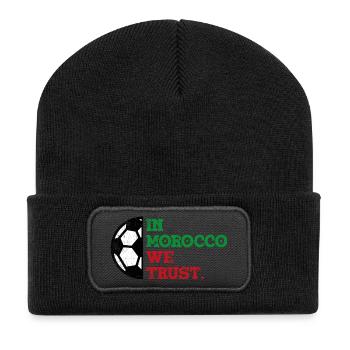 In Morocco we trust - Recycled Patch Beanie - black - Front