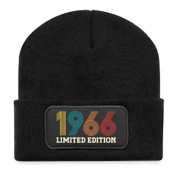 1966 édition Limitée Vintage 60 ans Anniversaire - Beanie recyclé à patch - noir - Devant