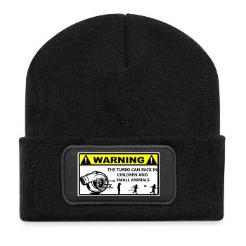 Turbo Warning - Recycled Patch Beanie - black - Front