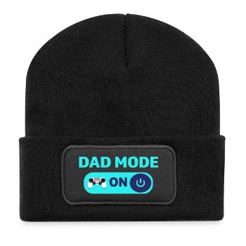 Dad mode on – Strong Dad Life Design - Recycled Patch Beanie - black - Front