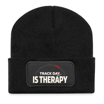 Track Day Brake Dust Hpde Track Car Autocross - Recycled Patch Beanie - black - Front