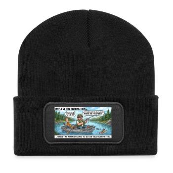 Bass Bandits Fishing Trip - Recycled Patch Beanie - black - Front