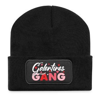 Galentines Gang Hearts - Recycled Patch Beanie - black - Front