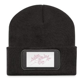 Hand of the Protector - Recycled Patch Beanie - dark grey - Front