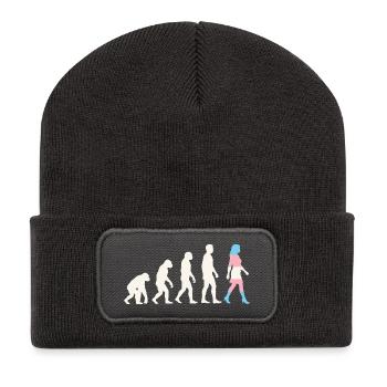 LGBTQ Pride Month - Trans Evolution - Recycled Patch Beanie - dark grey - Front