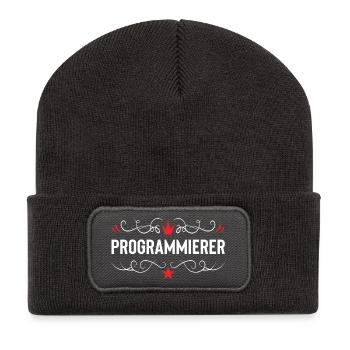 Profession de psychiatre - Beanie recyclé à patch - charbon - Devant