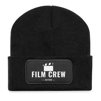 Film Crew Action Director Set Team Movie Production - Recycled Patch Beanie - black - Front