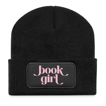 Buchgirl - Book Girl Retro - Recycelte Patch Beanie - Schwarz - Vorne