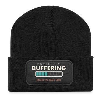 Momentan puffert – bitte versuchen Sie es später noch einmal - Recycelte Patch Beanie - Schwarz - Vorne