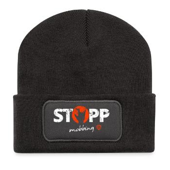 Stop bullying 5 - Recycled Patch Beanie - dark grey - Front