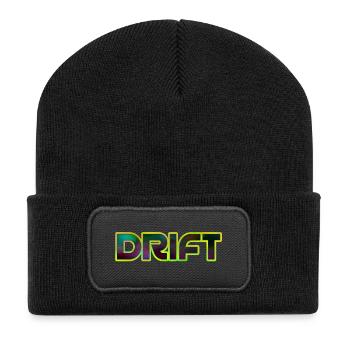Magic Color neon - Recycelte Patch Beanie - Schwarz - Vorne