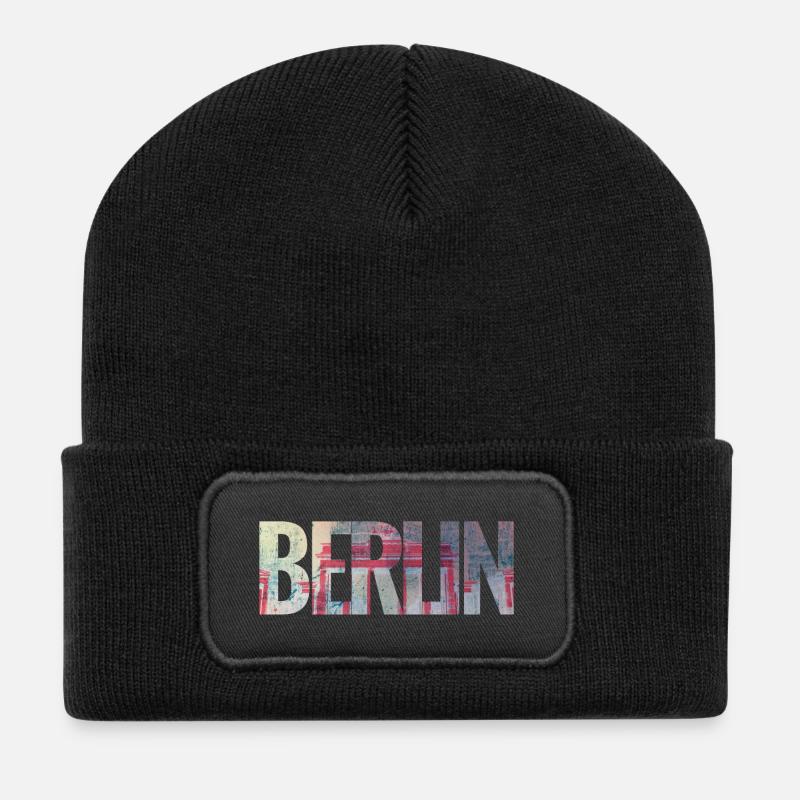 Berlin - Recycled Patch Beanie - black