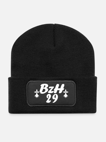 29 Bretagne BZH 2 - Beanie recyclé à patch - noir