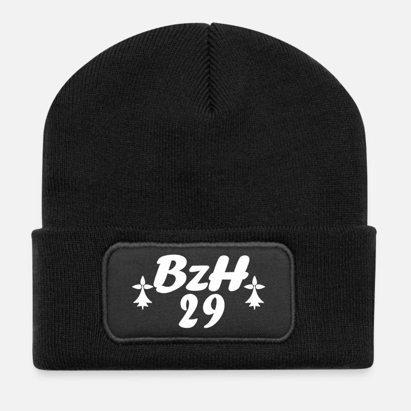 29 Bretagne BZH 2 - Beanie recyclé à patch - noir