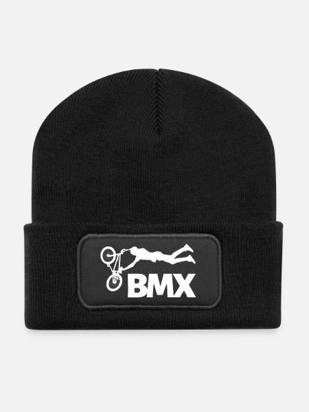 BMX Stunt Shirt for Freestyle Fans - Recycled Patch Beanie - black