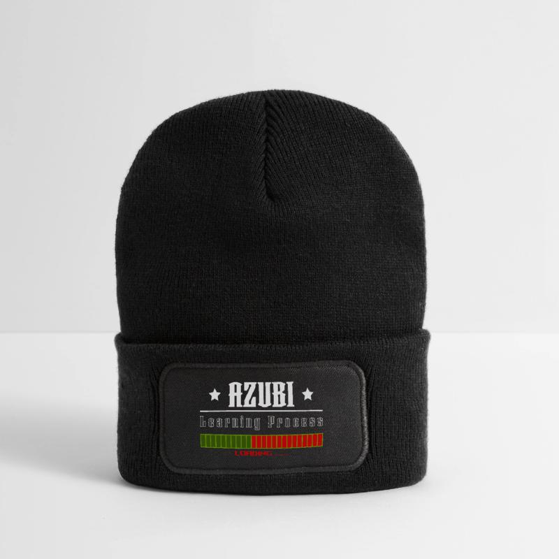 AZUBI learning process loading tshirt Recycelte Patch Beanie