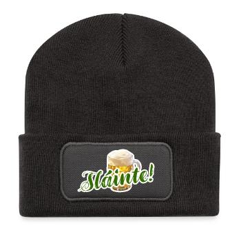 Skål – sláinte øl humor - Recycled Patch Beanie - dark grey - Front
