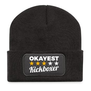 Average kickboxer - Recycled Patch Beanie - dark grey - Front