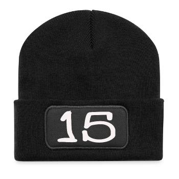 15. 15 YEARS. 15th ANNIVERSARY. 15 YEAR ANNIVERSARY. - Recycled Patch Beanie - black - Front