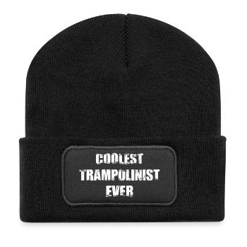 Coolest trampoline jumper ever - Recycled Patch Beanie - black - Front