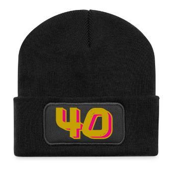 40. 40 YEARS. 40th ANNIVERSARY. 40TH ANNIVERSARY. - Recycled Patch Beanie - black - Front