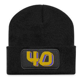40. 40 YEARS. 40th ANNIVERSARY. 40 YEARS ANNIVERSARY. - Recycled Patch Beanie - black - Front