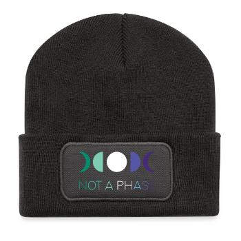 LGBTQ Pride Month - Keine Phase - Schwule - Recycelte Patch Beanie - Dunkelgrau - Vorne