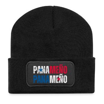 Drapeau panaméen, fierté panaméenne - Beanie recyclé à patch - noir - Devant